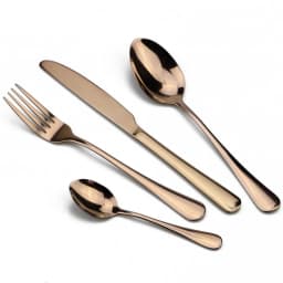 JANKNG Stainless Steel Dinnerware Set Rainbow Colorful Cutlery Dishwasher Safe Dinner Western Tableware Kitchen Accessories