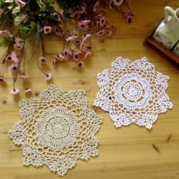 Round Hand Crocheted Doily Vintage Cotton Crochet Table Place Mat Wedding Napkins Cloth Lace Placemats Decorative Mantel Mesa