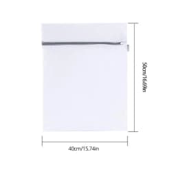 2Pcs White 40X50cm Durable Honeycomb Mesh Laundry Bags For Delicates Net Fabric Durable And Reusable Delicate Wash Bag