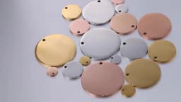 DOOYIO 20pcs/Lot Mirror Polished Stainless Steel Blank Circle Charms Size8-30mm For DIY Making Jewelry Necklace Lettering