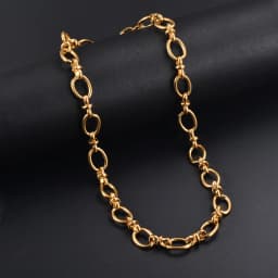 1 Piece Women Mens Stainless Steel Handmade Oval Chain Necklace Bracelet High Quality Big Chain Necklace Punk Heavy Jewelry