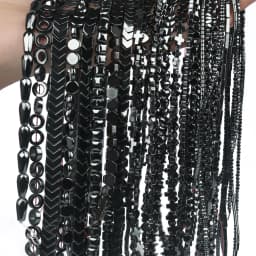 Natural Black Hematite Round Beads Star Heart Column Irregular Shape For Jewelry Making DIY Charms Bracelets Accessories 15''