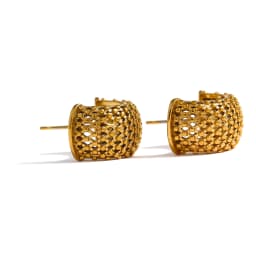 Yhpup Stainless Steel Unusual Earrings Statement Metal Golden Geometric Women Stud Charm Jewelry украшения бижутерия Gala Gift