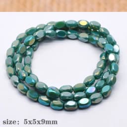 20/60 pcs/lot Mixed-color Faceted Square Loose Beads Crystal Glass Beads Faceted Loose Spacer Beads for Jewelry Making DIY Desig