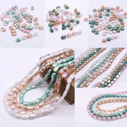 20/60 pcs/lot Mixed-color Faceted Square Loose Beads Crystal Glass Beads Faceted Loose Spacer Beads for Jewelry Making DIY Desig