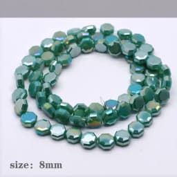 20/60 pcs/lot Mixed-color Faceted Square Loose Beads Crystal Glass Beads Faceted Loose Spacer Beads for Jewelry Making DIY Desig