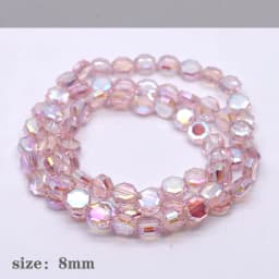 20/60 pcs/lot Mixed-color Faceted Square Loose Beads Crystal Glass Beads Faceted Loose Spacer Beads for Jewelry Making DIY Desig