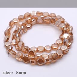 20/60 pcs/lot Mixed-color Faceted Square Loose Beads Crystal Glass Beads Faceted Loose Spacer Beads for Jewelry Making DIY Desig