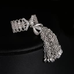 LXOEN Famous Brand Tassel Rings For Women Inlay Zirconia Adjustable Crown Ring Fashion bague