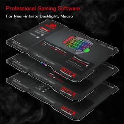 Redragon K585 DITI Wireless One-Handed Mechanical Keyboard 42 Keys 2.4Ghz RGB Gaming Keypad Detachable Wrist Support for PC Game