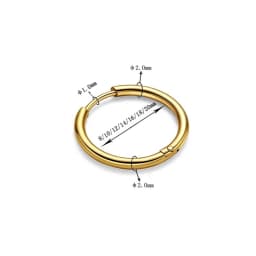 1 Pair 316L Stainless Steel Small Gold Silver Color Hoop Earrings for Women Tragus Cartilage Ear Bone Piercing Jewelry Gifts