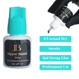 1 Bottle I Beauty IB 0.05s Dry Glue Ultra Super Expert Hyper Bond Glue Eyelash Extensions Green Gold Blue Cap Salon School Use