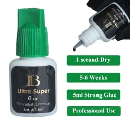 1 Bottle I Beauty IB 0.05s Dry Glue Ultra Super Expert Hyper Bond Glue Eyelash Extensions Green Gold Blue Cap Salon School Use