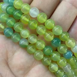 Natural Stone Amethyst Green Jade Agate Rose Quartz Apatite Turquoise Round Bead for Jewelry Make Diy Women Bracelet Accessories