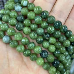 Natural Stone Amethyst Green Jade Agate Rose Quartz Apatite Turquoise Round Bead for Jewelry Make Diy Women Bracelet Accessories