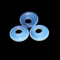 5pcs/lot 18mm Natural Turquoises Agates Jades Crystal Stone Donut Charm Pendant Beads For Jewelry Making DIY Necklace Earrings