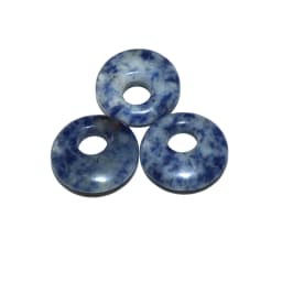 5pcs/lot 18mm Natural Turquoises Agates Jades Crystal Stone Donut Charm Pendant Beads For Jewelry Making DIY Necklace Earrings