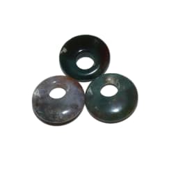 5pcs/lot 18mm Natural Turquoises Agates Jades Crystal Stone Donut Charm Pendant Beads For Jewelry Making DIY Necklace Earrings