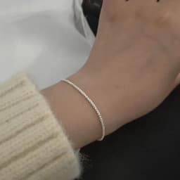 Silver Plated Fashion Simple Shiny Chain Bracelet For Women Minimalist Adjustable Charm Bracelet Wedding Party Jewelry Girl Gift