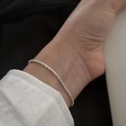 Silver Plated Fashion Simple Shiny Chain Bracelet For Women Minimalist Adjustable Charm Bracelet Wedding Party Jewelry Girl Gift