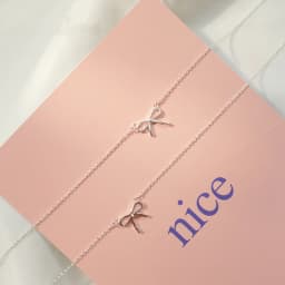 LIVVY Delicate Silver Color Bowknot Pendant Necklaces For Women Unique Design Fashion Handmade Jewelry Gift