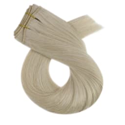 Moresoo Human Hair Bundles Wefts Sew in Blonde Black Ombre 100G/Set Remy Brazilian Straight Hair Bundles Invisible Extensions