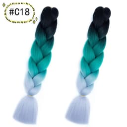 6.18 Jumbo Braiding Hair Extensions Kanekalon Braiding Hair 24 Inch Ombre Multiple Tone Colored Synthetic Hair for Women
