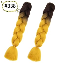 6.18 Jumbo Braiding Hair Extensions Kanekalon Braiding Hair 24 Inch Ombre Multiple Tone Colored Synthetic Hair for Women