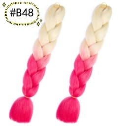 6.18 Jumbo Braiding Hair Extensions Kanekalon Braiding Hair 24 Inch Ombre Multiple Tone Colored Synthetic Hair for Women