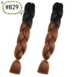 6.18 Jumbo Braiding Hair Extensions Kanekalon Braiding Hair 24 Inch Ombre Multiple Tone Colored Synthetic Hair for Women