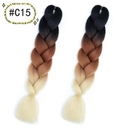 6.18 Jumbo Braiding Hair Extensions Kanekalon Braiding Hair 24 Inch Ombre Multiple Tone Colored Synthetic Hair for Women