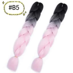 6.18 Jumbo Braiding Hair Extensions Kanekalon Braiding Hair 24 Inch Ombre Multiple Tone Colored Synthetic Hair for Women