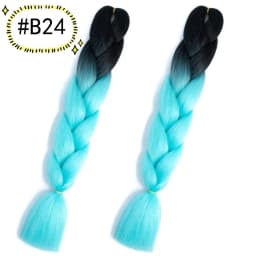 6.18 Jumbo Braiding Hair Extensions Kanekalon Braiding Hair 24 Inch Ombre Multiple Tone Colored Synthetic Hair for Women