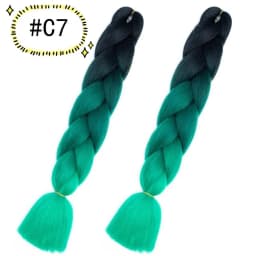 6.18 Jumbo Braiding Hair Extensions Kanekalon Braiding Hair 24 Inch Ombre Multiple Tone Colored Synthetic Hair for Women