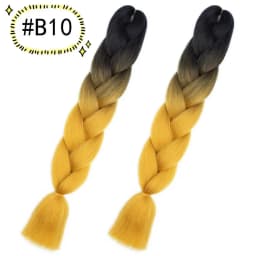 6.18 Jumbo Braiding Hair Extensions Kanekalon Braiding Hair 24 Inch Ombre Multiple Tone Colored Synthetic Hair for Women