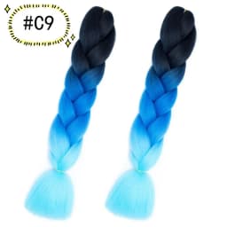 6.18 Jumbo Braiding Hair Extensions Kanekalon Braiding Hair 24 Inch Ombre Multiple Tone Colored Synthetic Hair for Women
