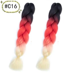 6.18 Jumbo Braiding Hair Extensions Kanekalon Braiding Hair 24 Inch Ombre Multiple Tone Colored Synthetic Hair for Women