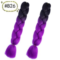 6.18 Jumbo Braiding Hair Extensions Kanekalon Braiding Hair 24 Inch Ombre Multiple Tone Colored Synthetic Hair for Women