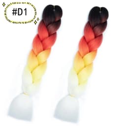 6.18 Jumbo Braiding Hair Extensions Kanekalon Braiding Hair 24 Inch Ombre Multiple Tone Colored Synthetic Hair for Women