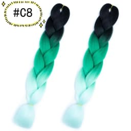 6.18 Jumbo Braiding Hair Extensions Kanekalon Braiding Hair 24 Inch Ombre Multiple Tone Colored Synthetic Hair for Women