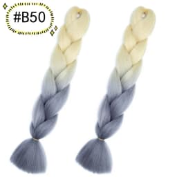 6.18 Jumbo Braiding Hair Extensions Kanekalon Braiding Hair 24 Inch Ombre Multiple Tone Colored Synthetic Hair for Women