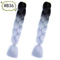 6.18 Jumbo Braiding Hair Extensions Kanekalon Braiding Hair 24 Inch Ombre Multiple Tone Colored Synthetic Hair for Women