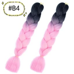 6.18 Jumbo Braiding Hair Extensions Kanekalon Braiding Hair 24 Inch Ombre Multiple Tone Colored Synthetic Hair for Women