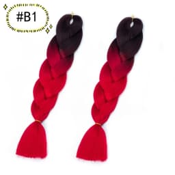 6.18 Jumbo Braiding Hair Extensions Kanekalon Braiding Hair 24 Inch Ombre Multiple Tone Colored Synthetic Hair for Women