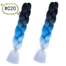 6.18 Jumbo Braiding Hair Extensions Kanekalon Braiding Hair 24 Inch Ombre Multiple Tone Colored Synthetic Hair for Women