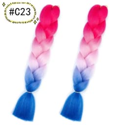 6.18 Jumbo Braiding Hair Extensions Kanekalon Braiding Hair 24 Inch Ombre Multiple Tone Colored Synthetic Hair for Women