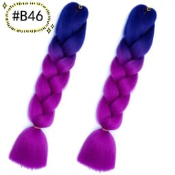 6.18 Jumbo Braiding Hair Extensions Kanekalon Braiding Hair 24 Inch Ombre Multiple Tone Colored Synthetic Hair for Women
