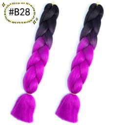 6.18 Jumbo Braiding Hair Extensions Kanekalon Braiding Hair 24 Inch Ombre Multiple Tone Colored Synthetic Hair for Women