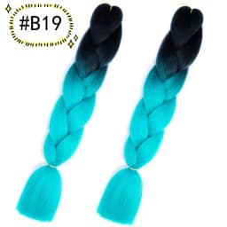 6.18 Jumbo Braiding Hair Extensions Kanekalon Braiding Hair 24 Inch Ombre Multiple Tone Colored Synthetic Hair for Women