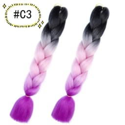 6.18 Jumbo Braiding Hair Extensions Kanekalon Braiding Hair 24 Inch Ombre Multiple Tone Colored Synthetic Hair for Women